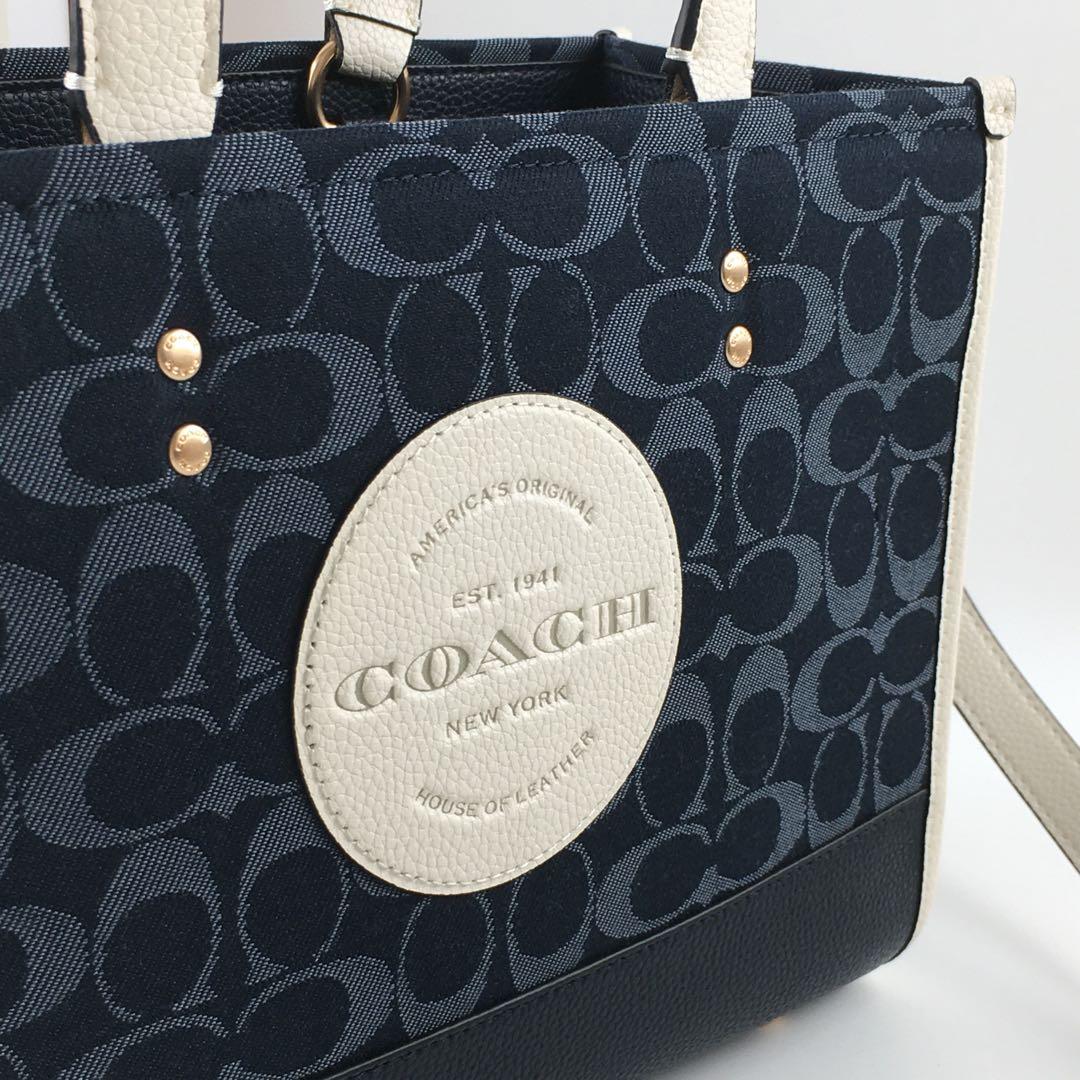 新品 COACH コーチ デンプシー22 トート ショルダーバッグ デニム