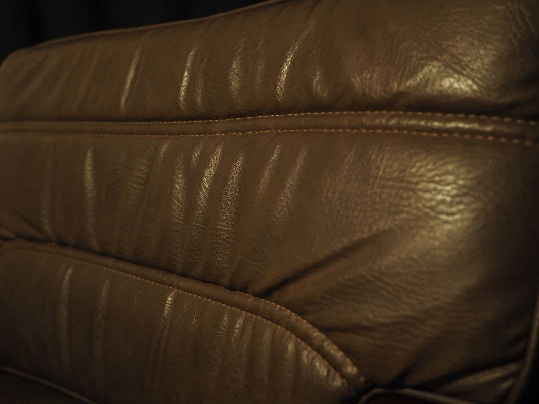 【値引中】\"karimoku\"レザー1PソファB