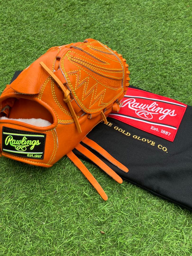 新品未使用　専用袋付　ローリングス　硬式　グローブ グラブ　投手 Rawlings（ローリングス） 硬式 野球 グラブ 投手用 ピッチャー