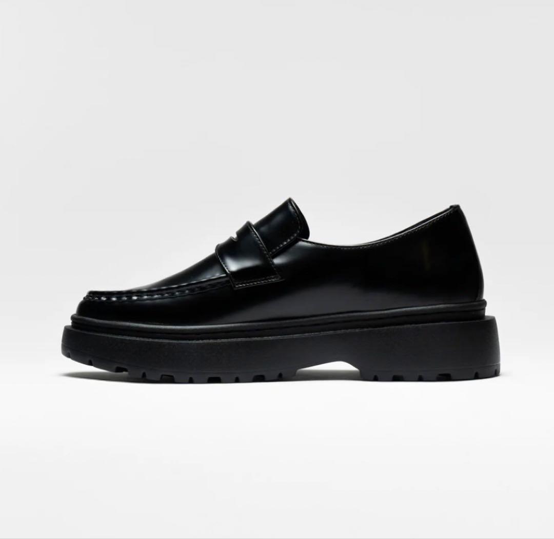 fillin ローファー ブラック 25 厚底 レザー 黒 HOMME｜LOAFER – FILLIN