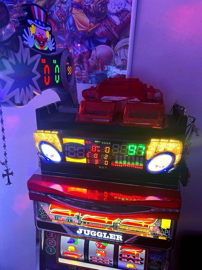 ファンキージャグラー2 パチスロ 実機 コイン不要機 オート データ