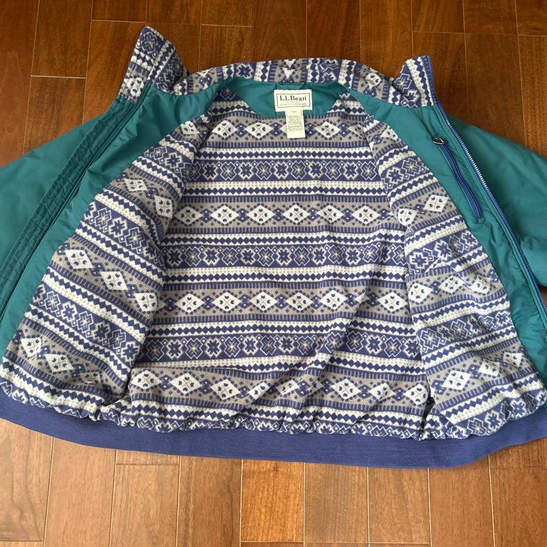 L.L.Bean Warm Up Jacket 総柄 グリーン　L