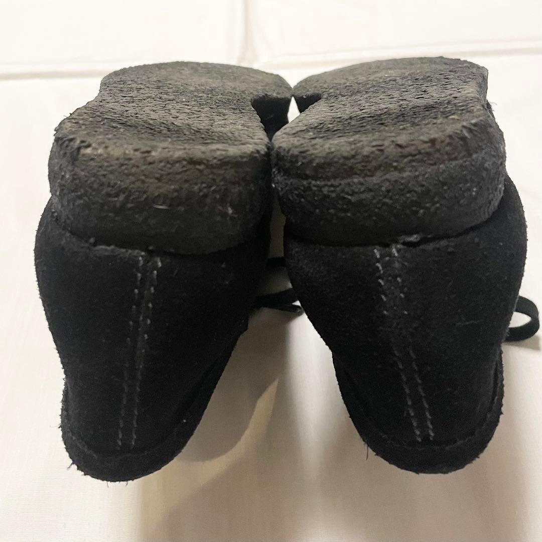 美品 26.5cm US9 42 クラークス ワラビー ブラック