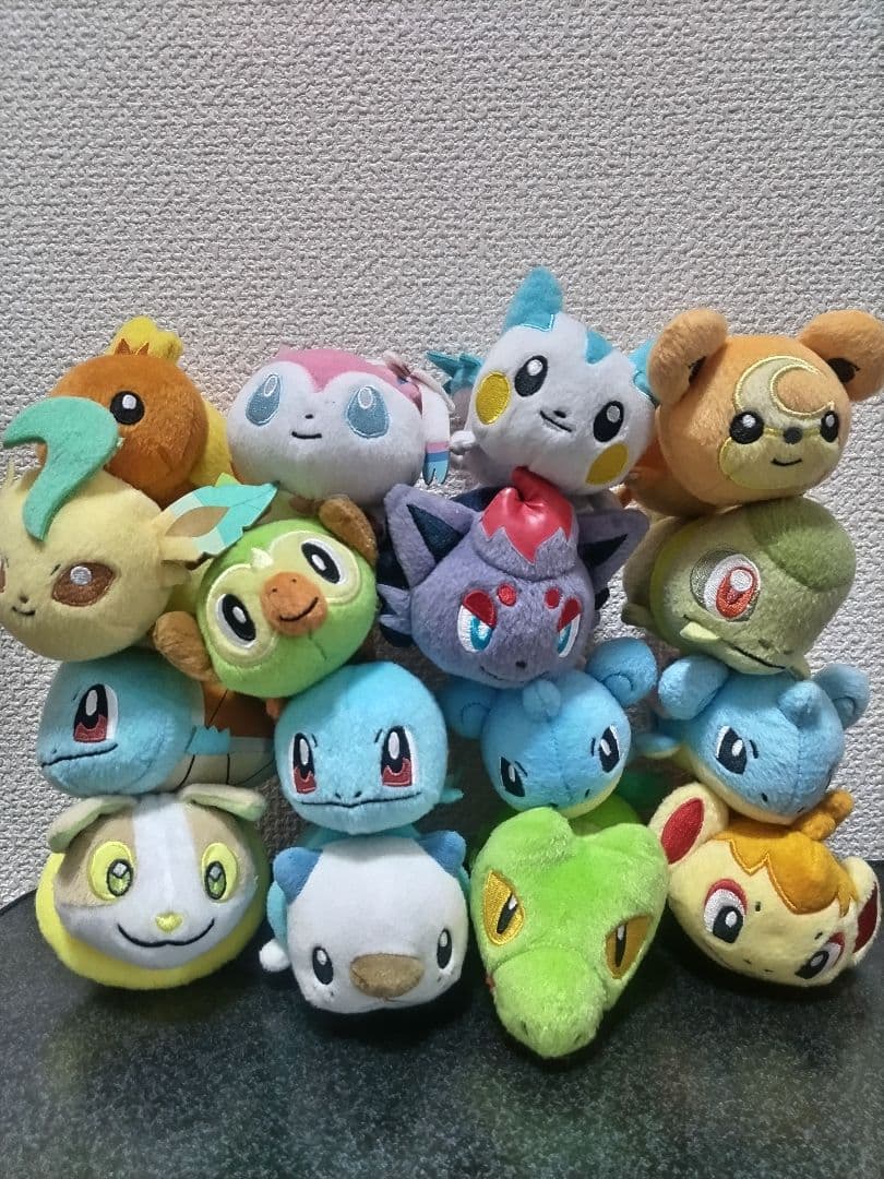 てにのるころりん　ポケモン　まとめ売り ワニノコ、ニョロトノ、ウパー、ミジュマルのぬいぐるみ💧／ 「てにの