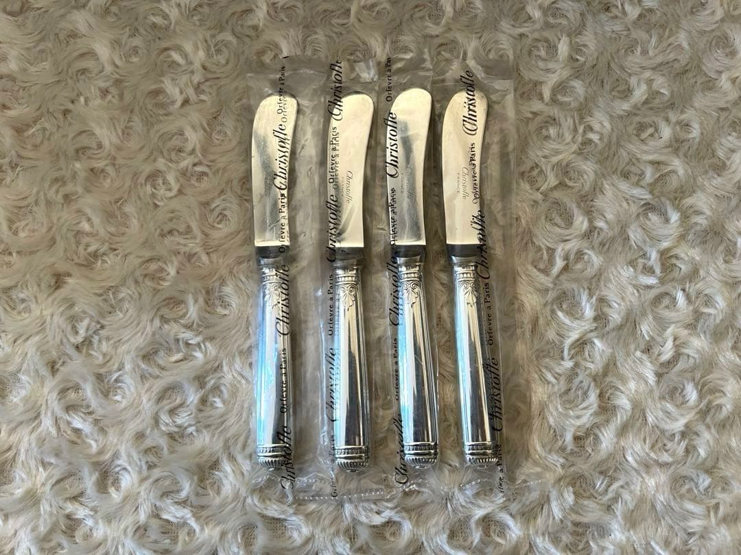 クリストフル　カトラリーセット　マルメゾン　バターナイフセット〈４本セット〉 Yahoo!オークション -「クリストフル マルメゾン」の落札相場・落札価格