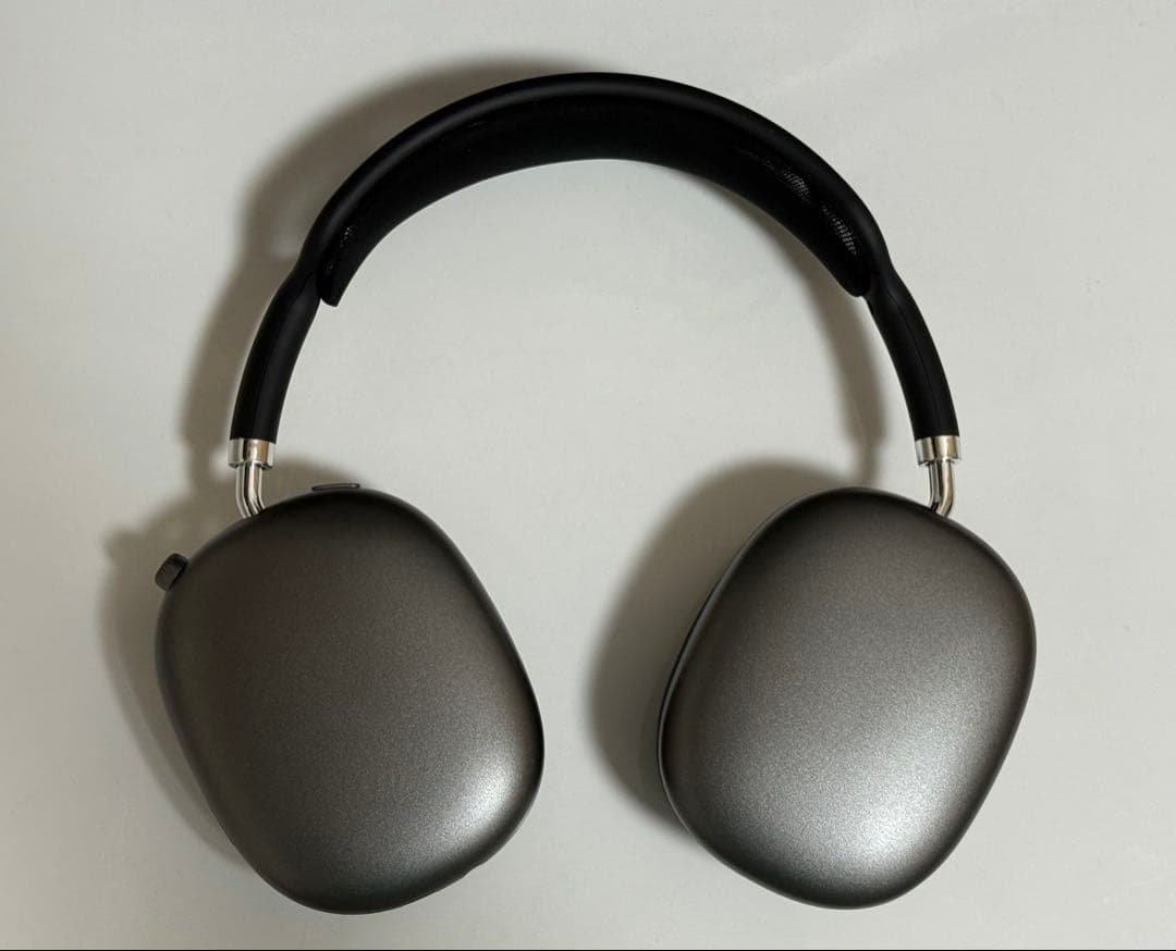 ブラックAirPods MAXワイヤレスヘッドホン 純正互換品