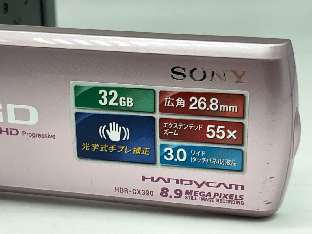 【動作確認ＯＫ】SONY ビデオカメラ HDR-CX390 -329-