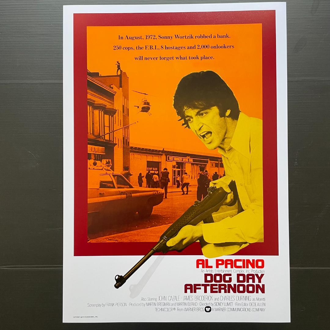 海外版ポスター『狼たちの午後』（Dog Day Afternoon）アルパチーノ