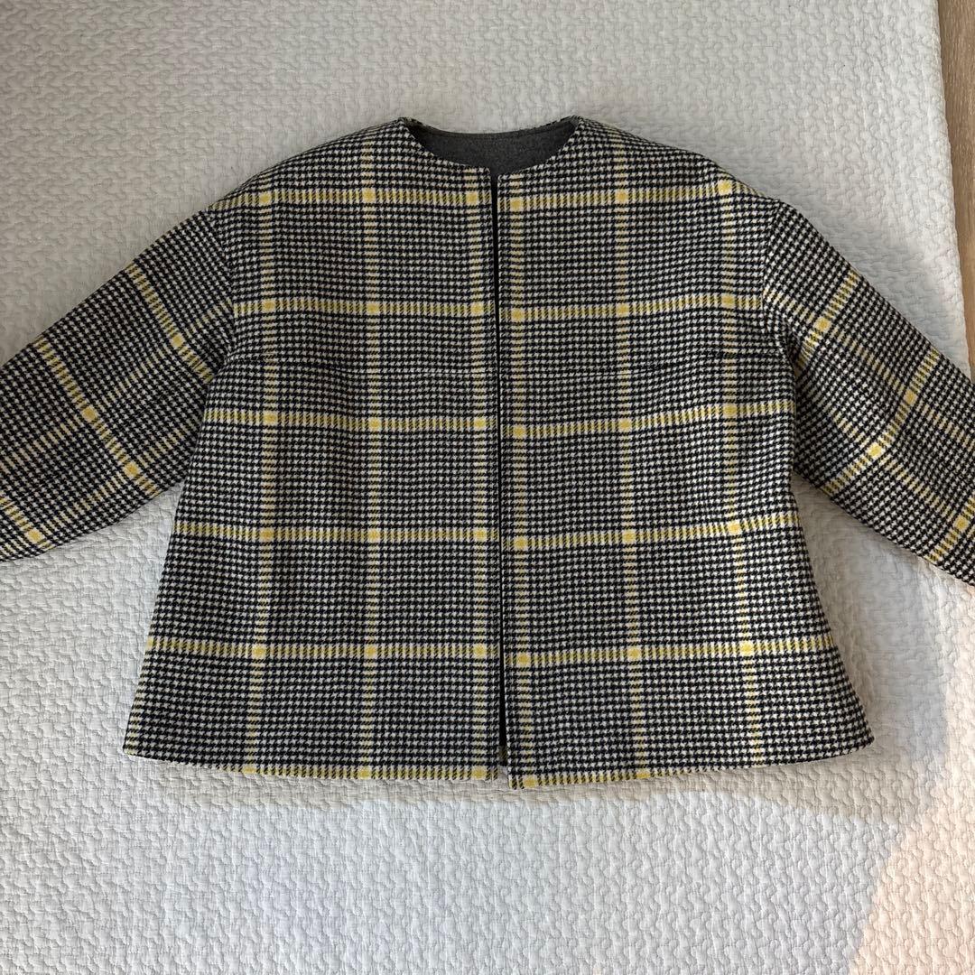 アンプレガント ノーカラーコート ショートコート - メルカリ