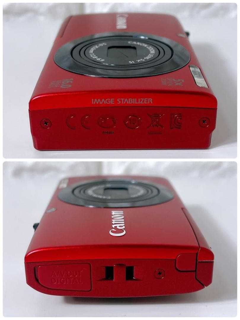 Canon PowerShot A3400 IS レッド デジタルカメラ 大人気 - メルカリ