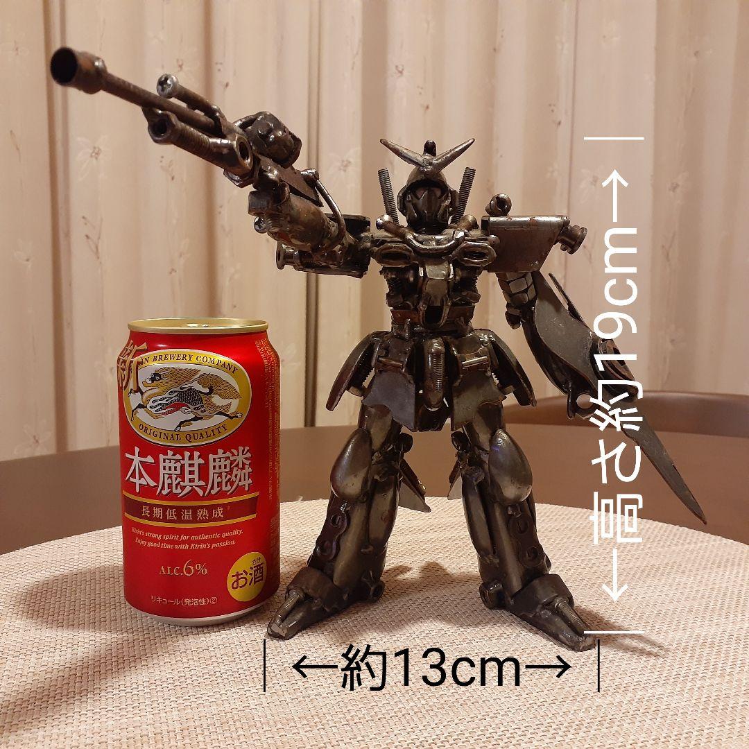 超希少】ガンダム風 メタルアート 鉄屑アート スクラップアート - メルカリ