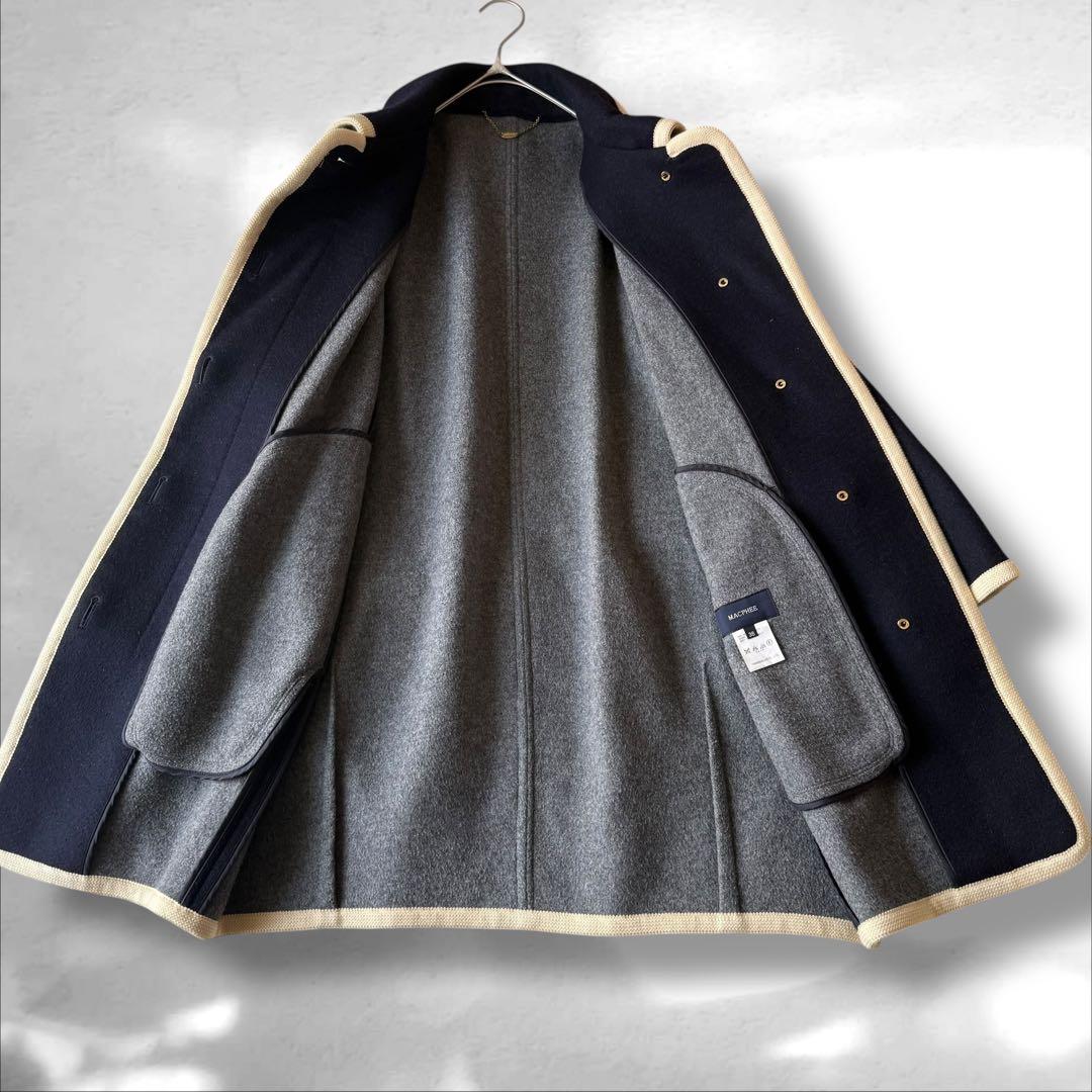 トゥモローランド マカフィー パイピング カラーコート ウール混