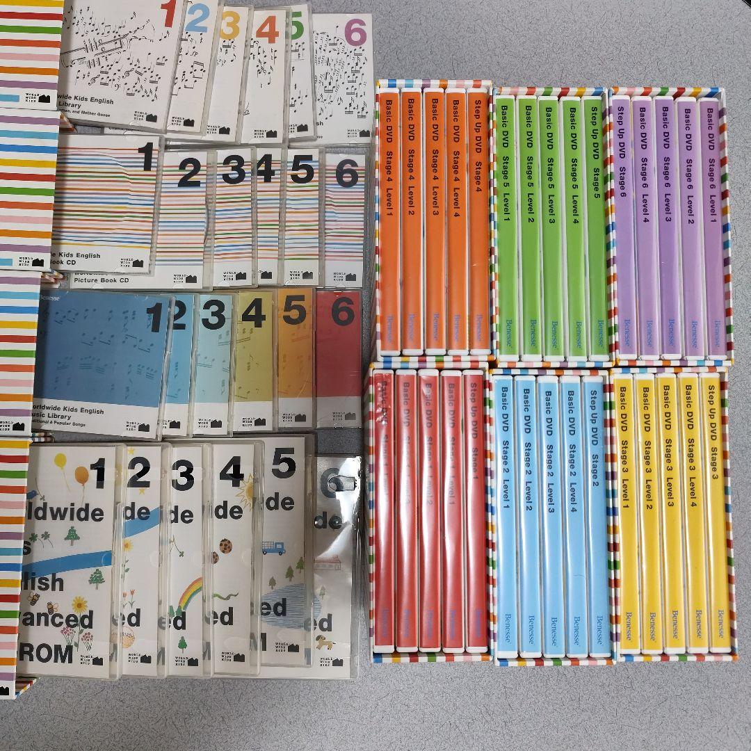 ワールドワイドキッズ 　イングリッシュDVD CDセット ワールドワイドキッズイングリッシュ ステージ3レベル2と4のDVD (12と