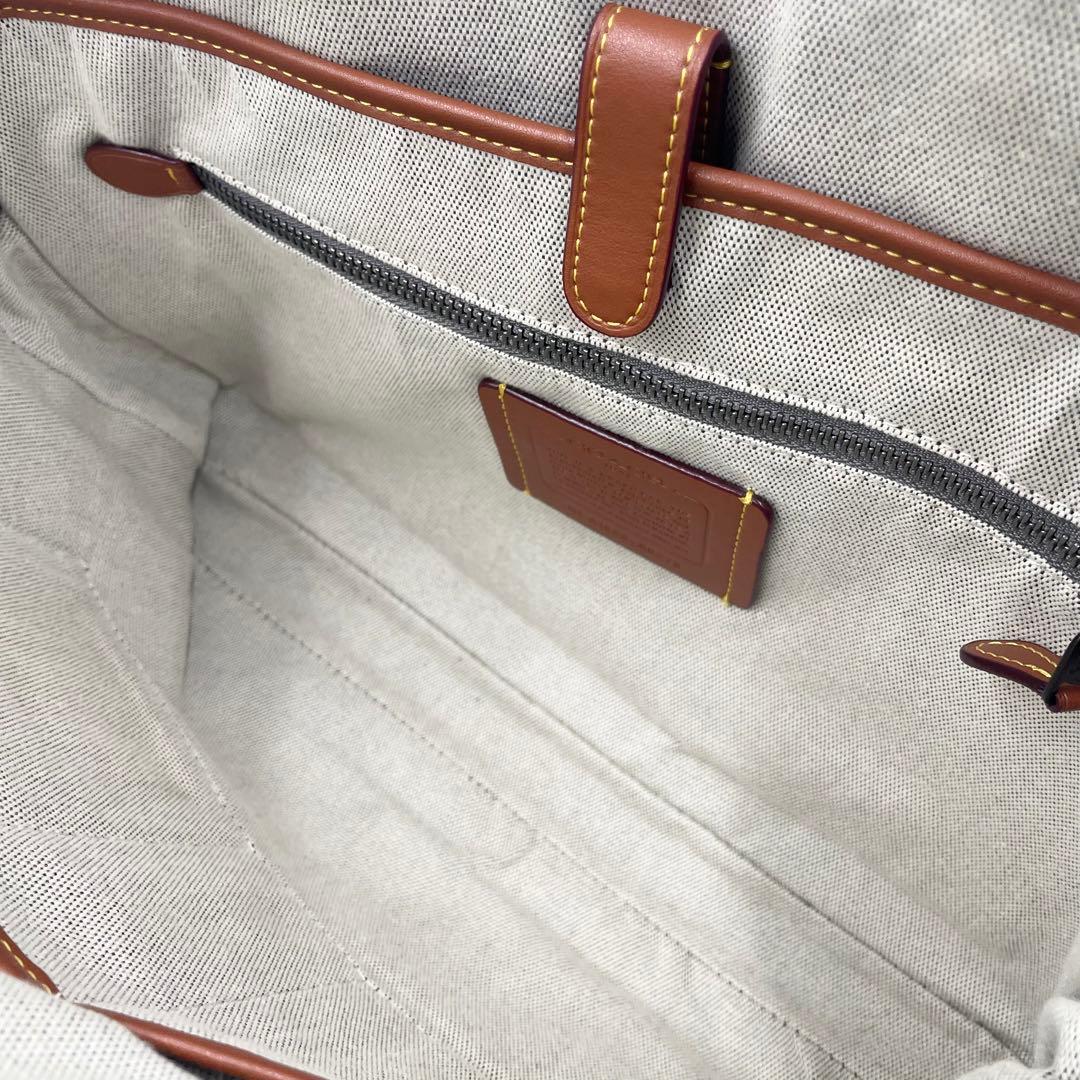 レア 極美品 コーチ ローグ 2way スリム ビジネスバッグ 本革 A4可 黒