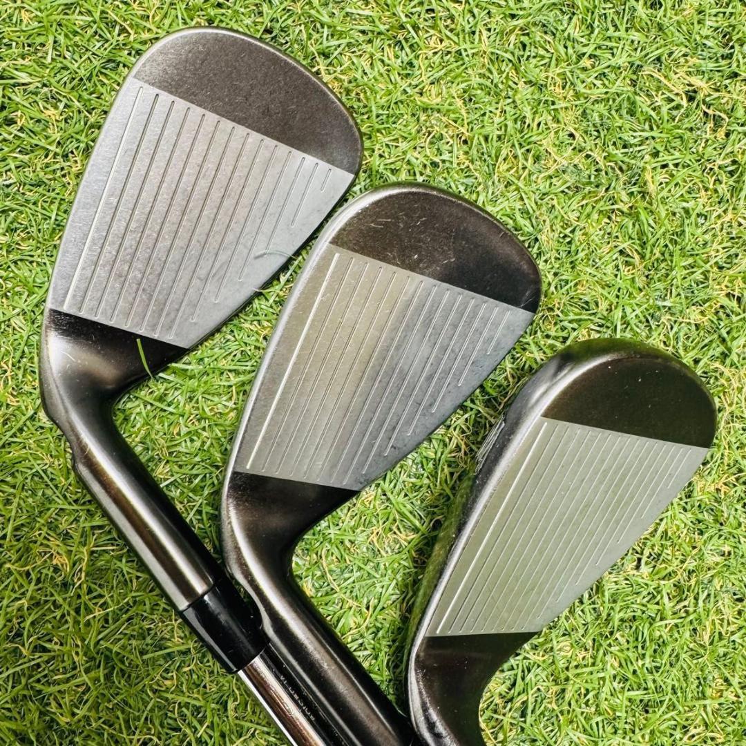 良品】ピン G710 黒ドット メンズアイアンセット 5本 スチール S