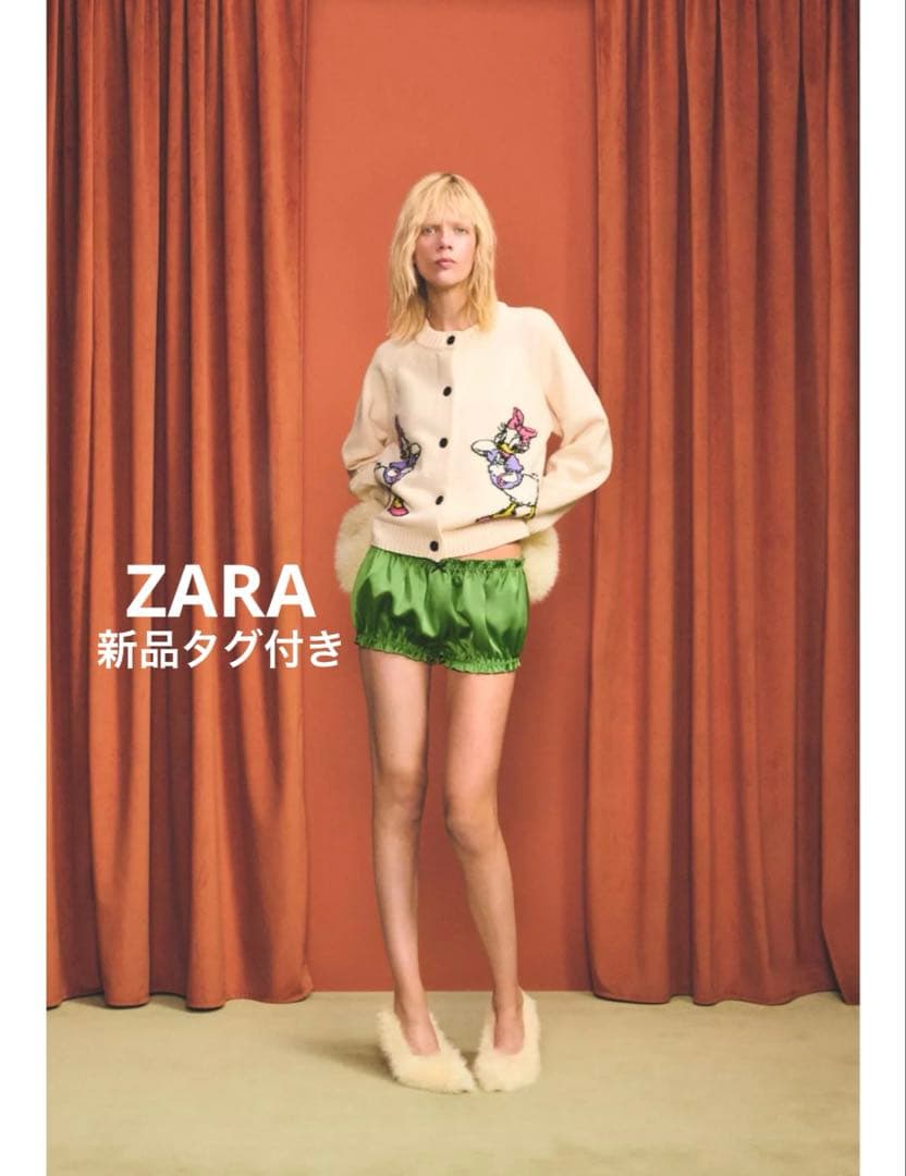 完売品⭐︎ZARA デイジーダックウールカーディガン XL ディズニー