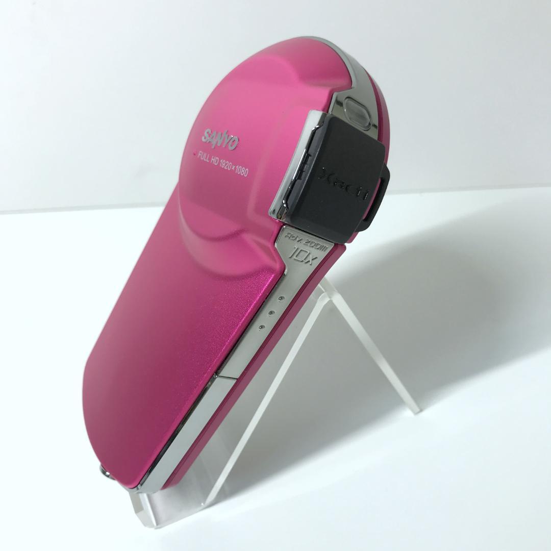 未使用】SANYO Xacti ザクティ DMX-CS1 ピンク ビデオカメラ
