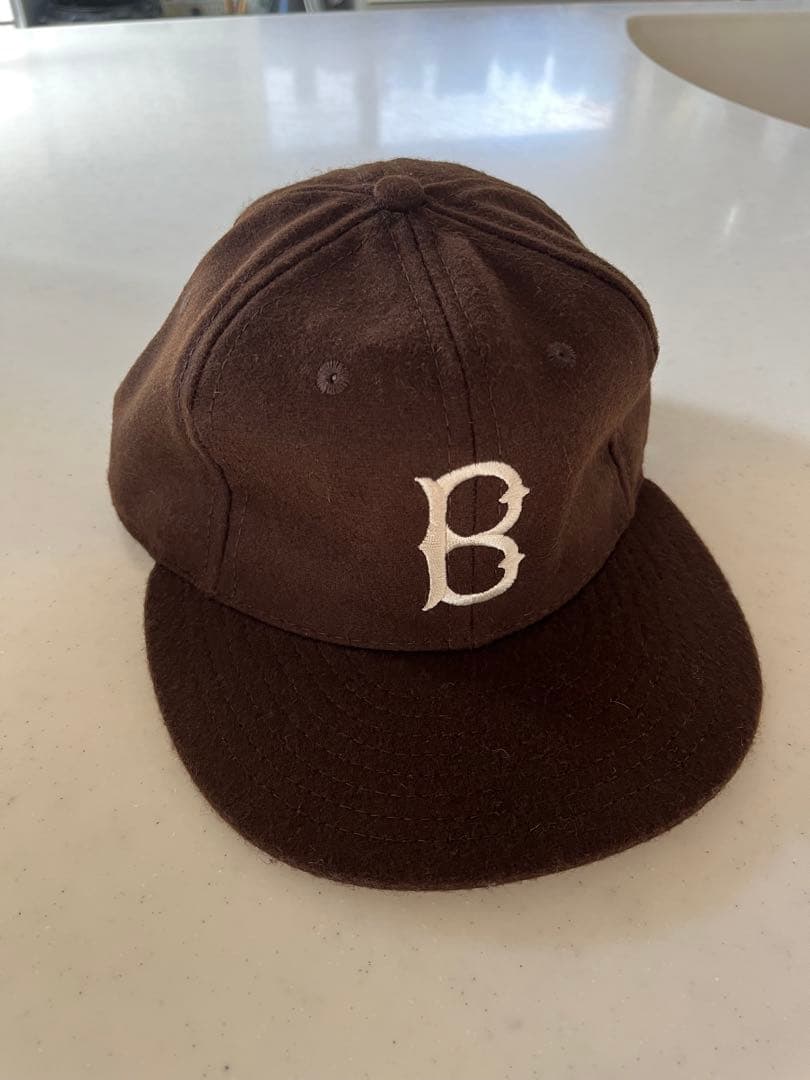 エベッツフィールドフランネルズ　ベースボールキャップ　ウールキャップ　ブラウン EBBETS FIELD FLANNELS』 (エベッツフィールドフランネルズ) ウール