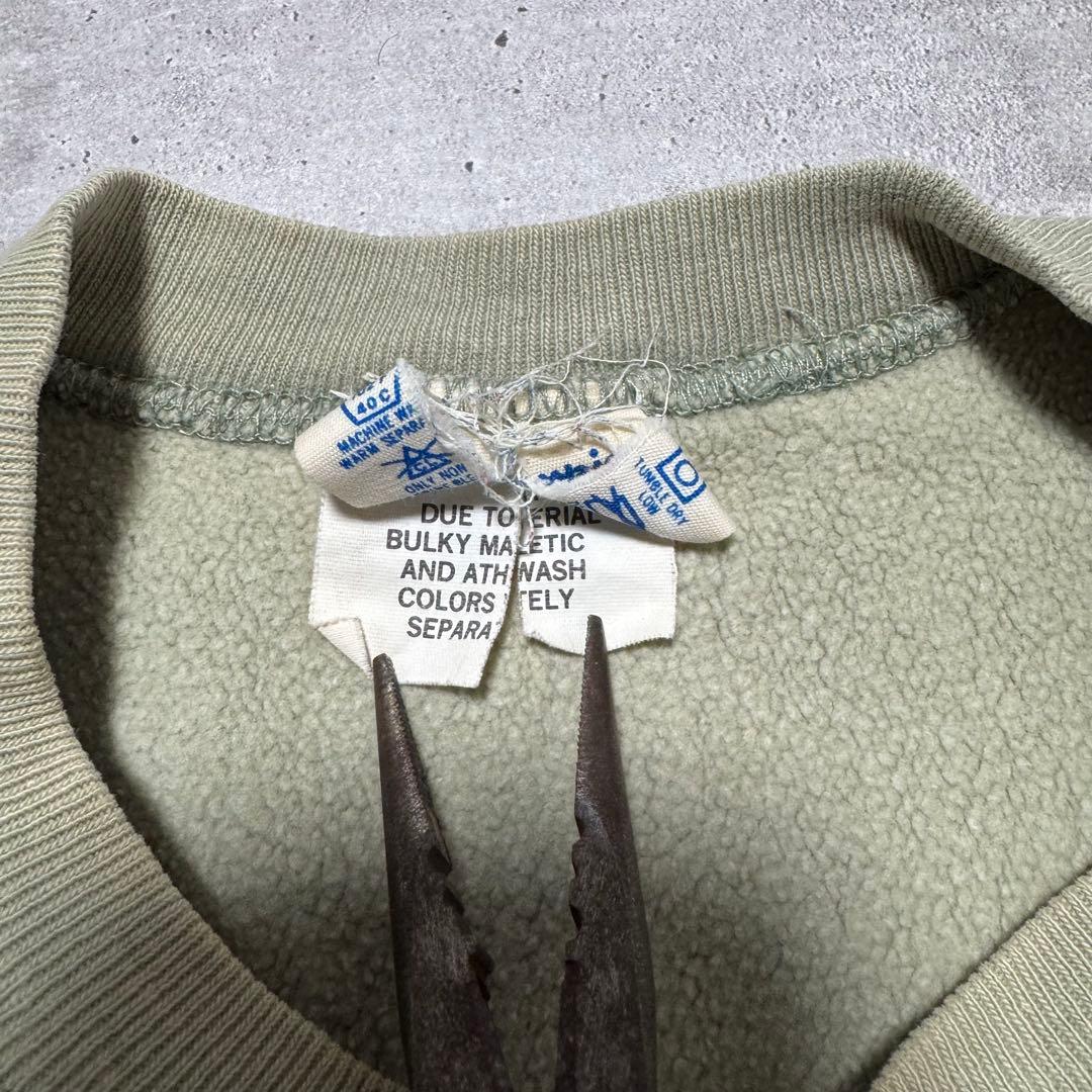 80s USA製 champion リバースウィーブ 完全目無し ペールグリーン