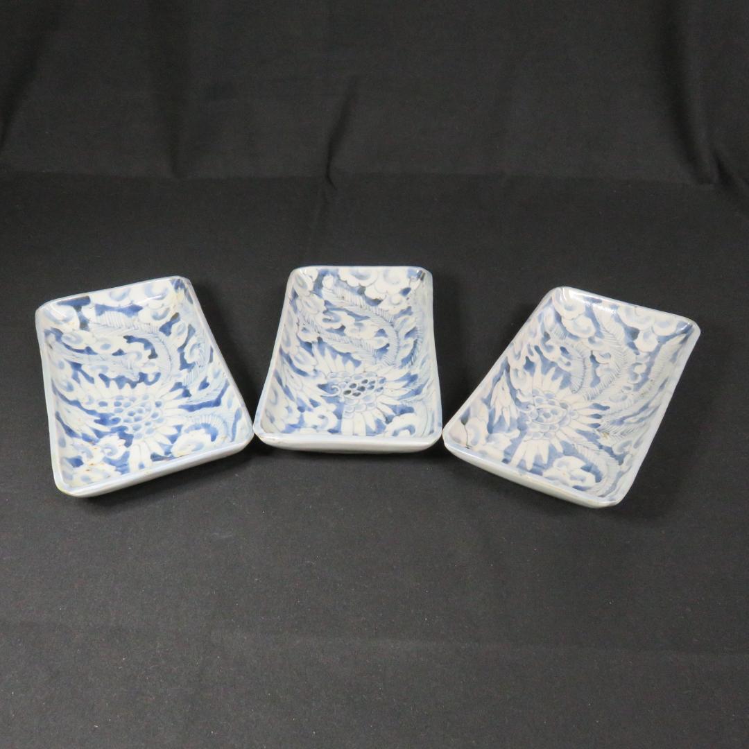 長角皿 長皿 古伊万里 染付 江戸 窯傷 歪み スレ僅か 美品 - メルカリ