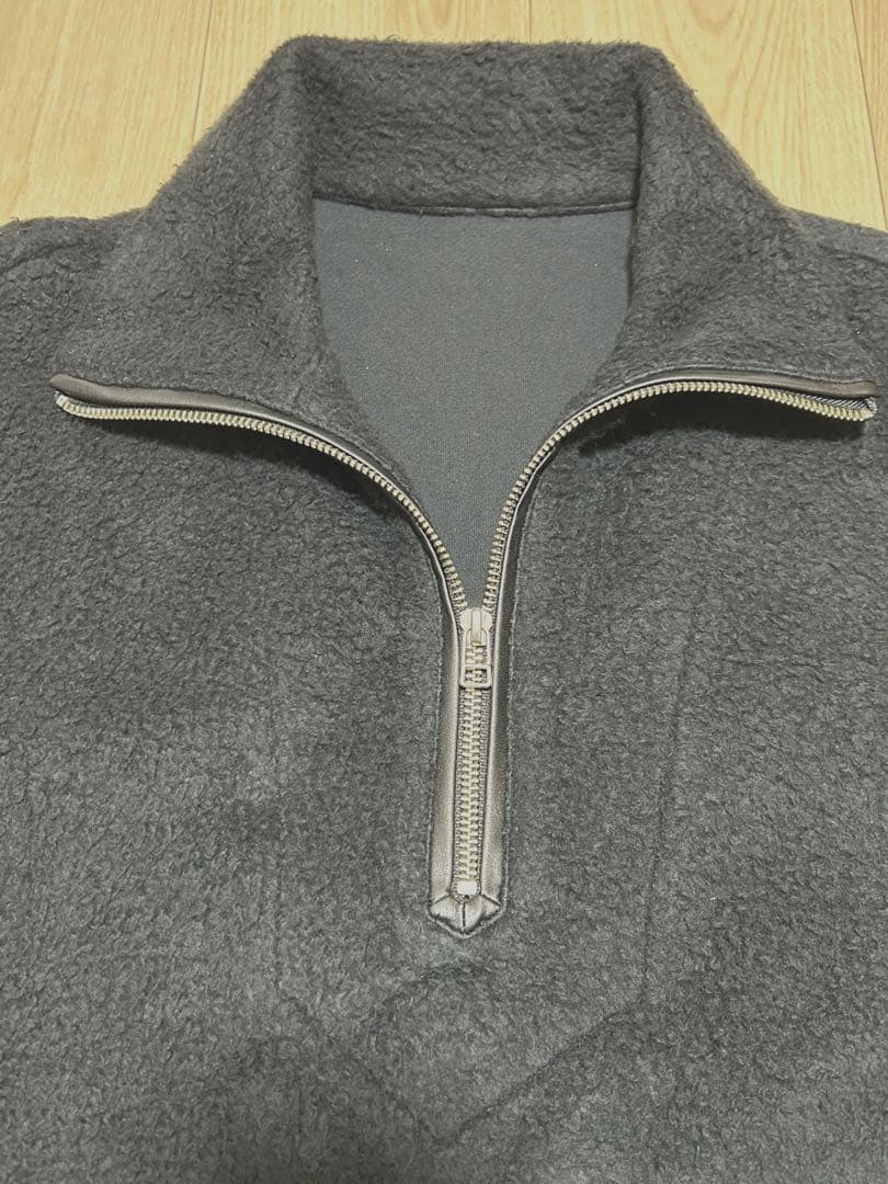 ほぼ新品 ヤクコフリース ハーフZIPフルオーバー ブラック Mの通販はau