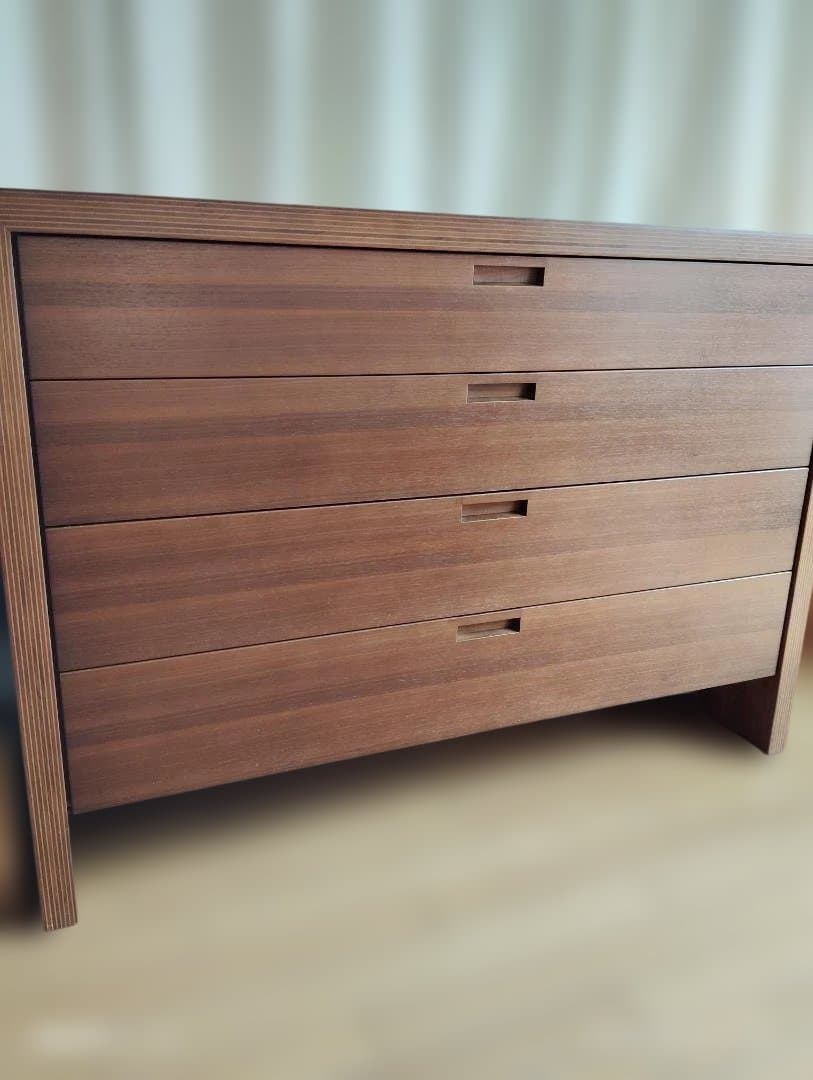 カンディハウス ストライプ チェスト DR-120 ウォールナット - メルカリ