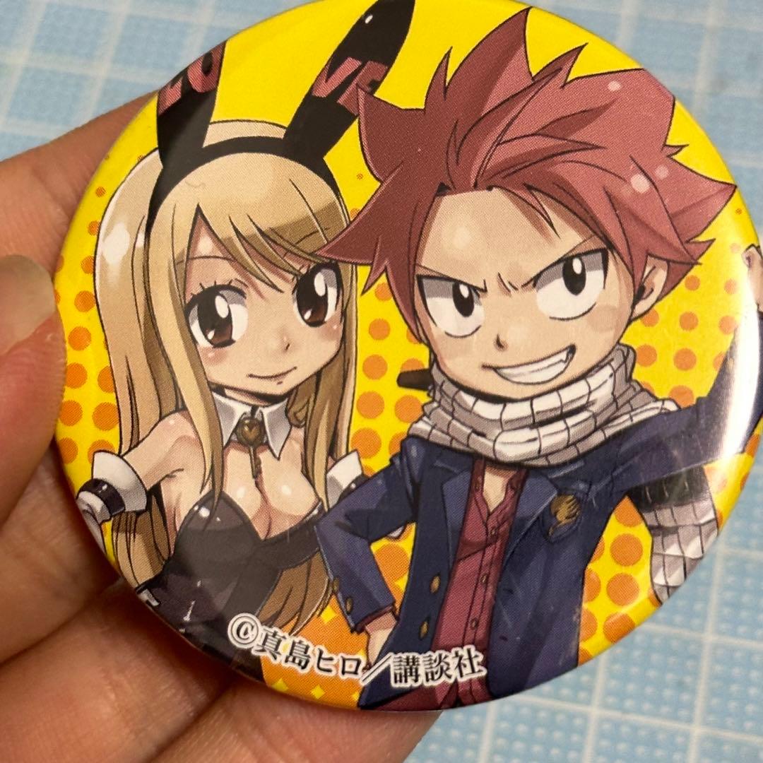 FAIRY TAIL フェアリーテイル 原画展缶バッジ ナツ ルーシー 真島ヒロ