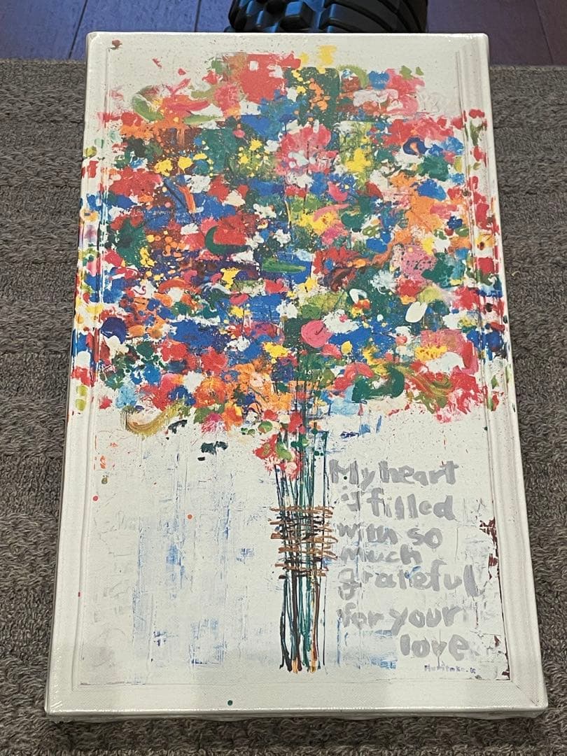 【未開封品】木梨憲武展 Timing ー瞬間の光りー 感謝 キャンバスアート 木梨憲武展 Timingー瞬間の光りー - 京都府京都文化博物館