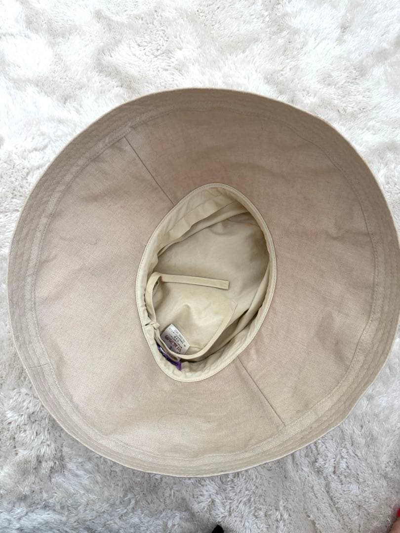 希少品 美品 アッシーナニューヨーク リネン100%帽子
