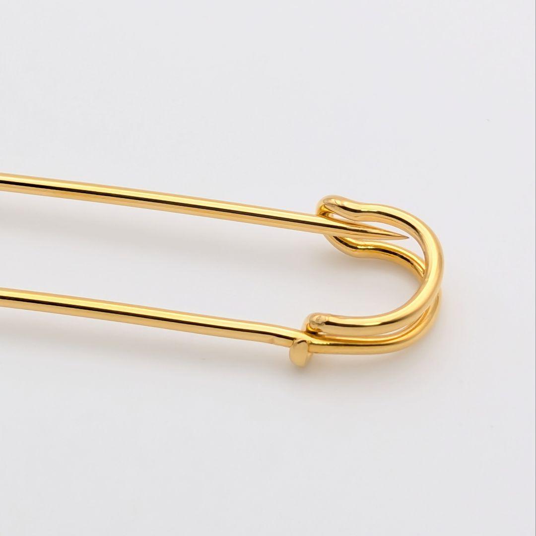 極美品 希少 エルメス セリエ 安全ピン ピンブローチ ゴールド 廃盤