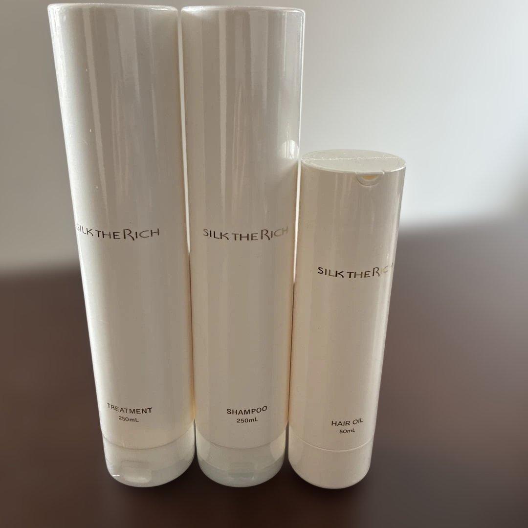 SILK THE RICH シャンプー・トリートメント・ヘアオイルセット - メルカリ