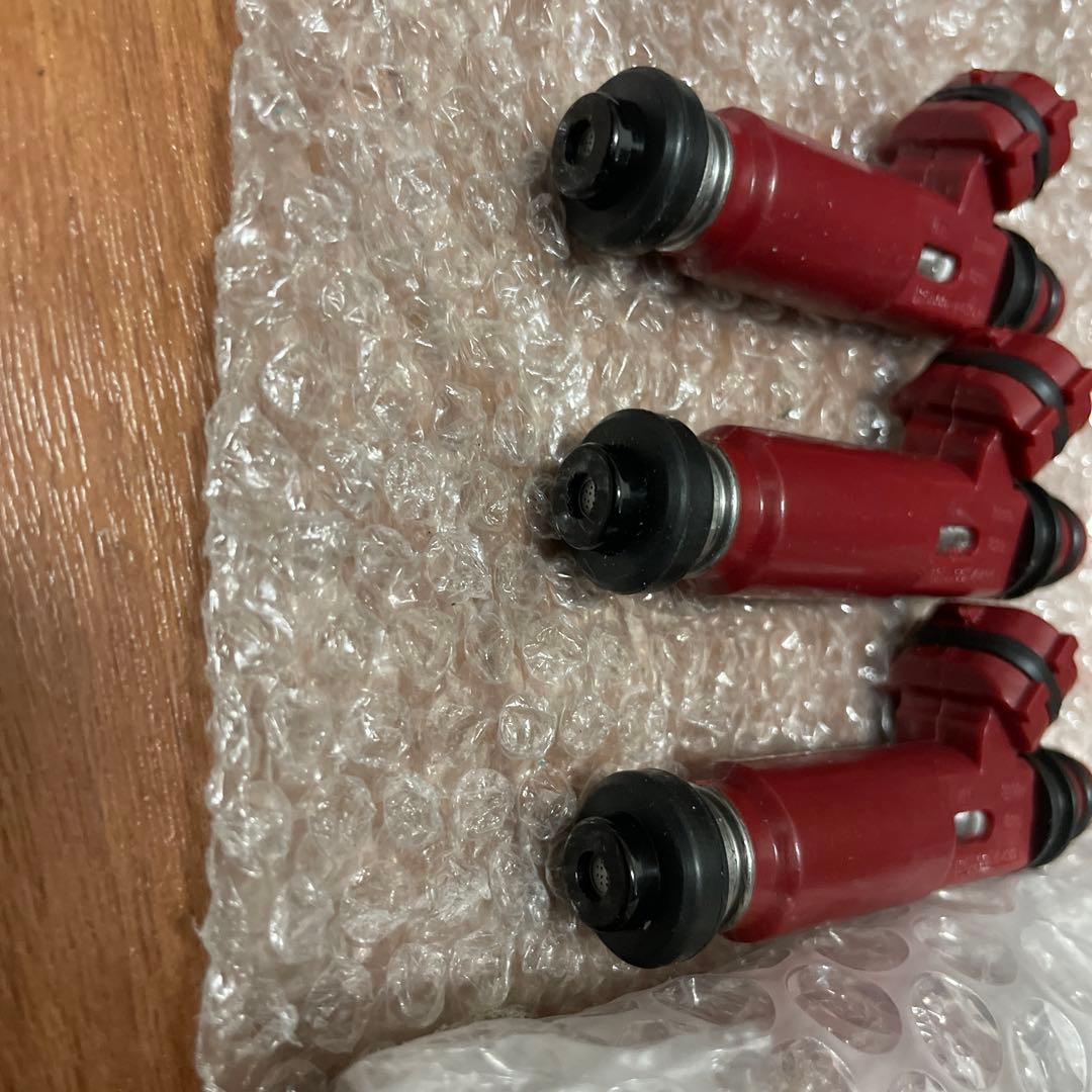 ☆*☆様 NBロードスター等に 未使用 赤 300cc燃料インジェクター 6個セ