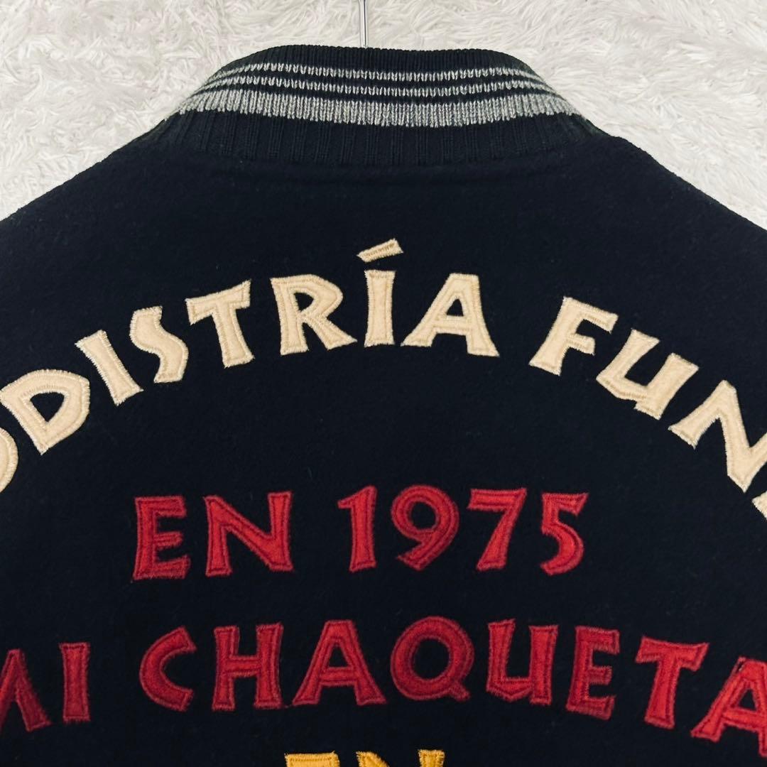 激レア メンズビギ 幻の スタジャン 80s アーチロゴ 日本製 レザー L