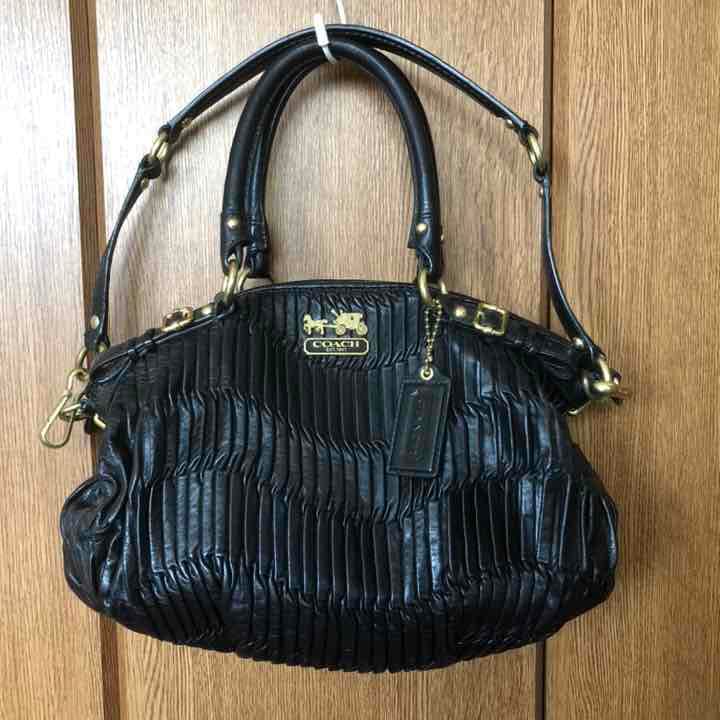 COACH コーチ マディソン ギャザードレザー 2WAYバッグ - メルカリ