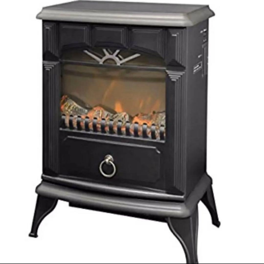 新品未開封 YDH-SK10(B) セラミックファンヒーター ブラック Amazon | [山善] 暖炉型ヒーター 疑似炎 照度調整機能付き