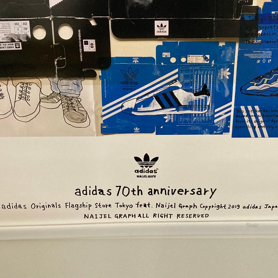 アディダス 70周年記念 ポスター NAIJEL GRAPH ナイジェルグラフ