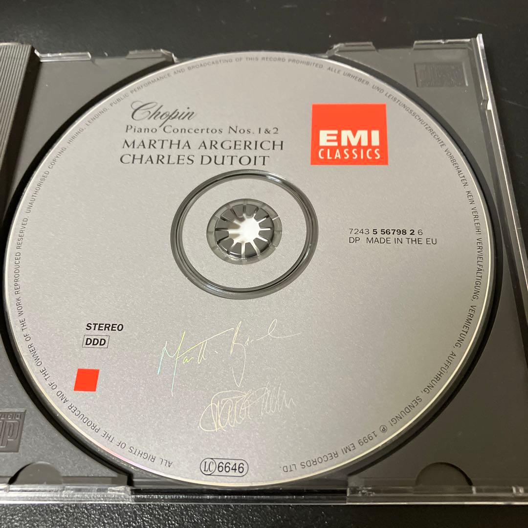 売約済】アルゲリッチ(p) デュトワ＆OSM／ショパンp協奏曲第1番＆第2番