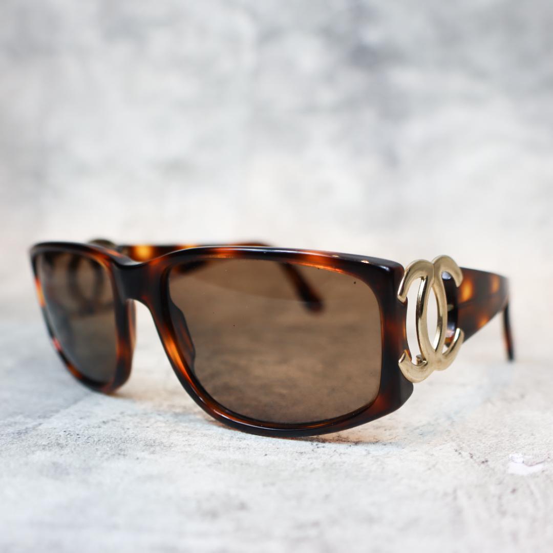 CHANEL シャネル CCロゴ サングラス べっ甲 ブラウン レディース CHANEL（シャネル） 【新品同様】シャネル ラウンドシェイプ