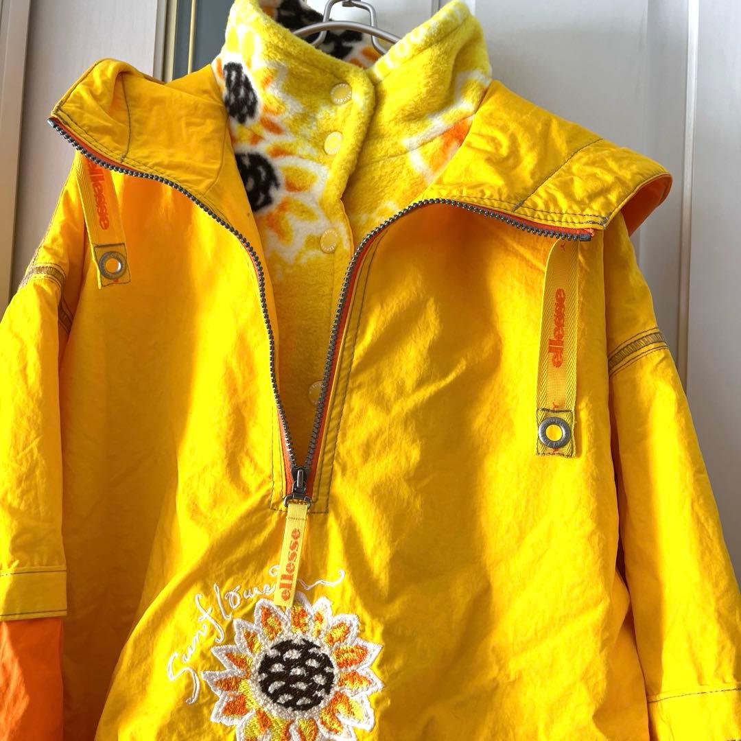 平成レトロ！ビビットカラーが可愛い ellesse エレッセ スキーウェア L