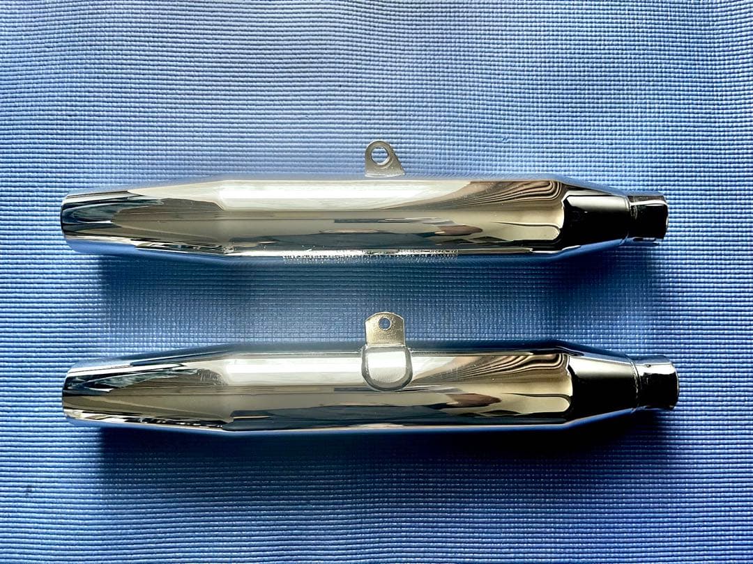 スポーツスター　北米マフラー　16mmパンチアウト パインバレーにて施工□スポーツスター北米マフラー パンチアウト加工