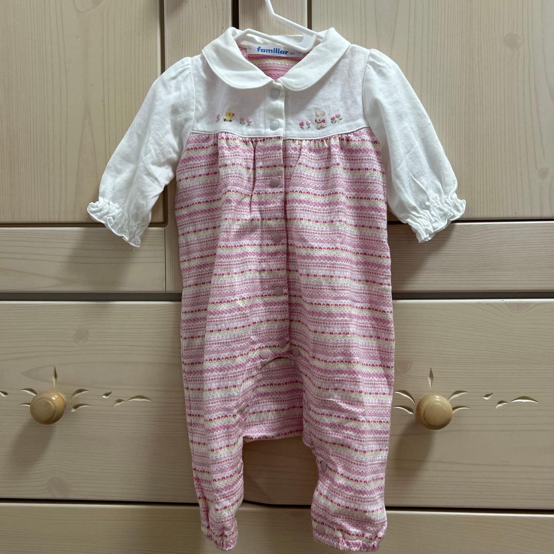 美品ファミリアロンパース60cm - メルカリ
