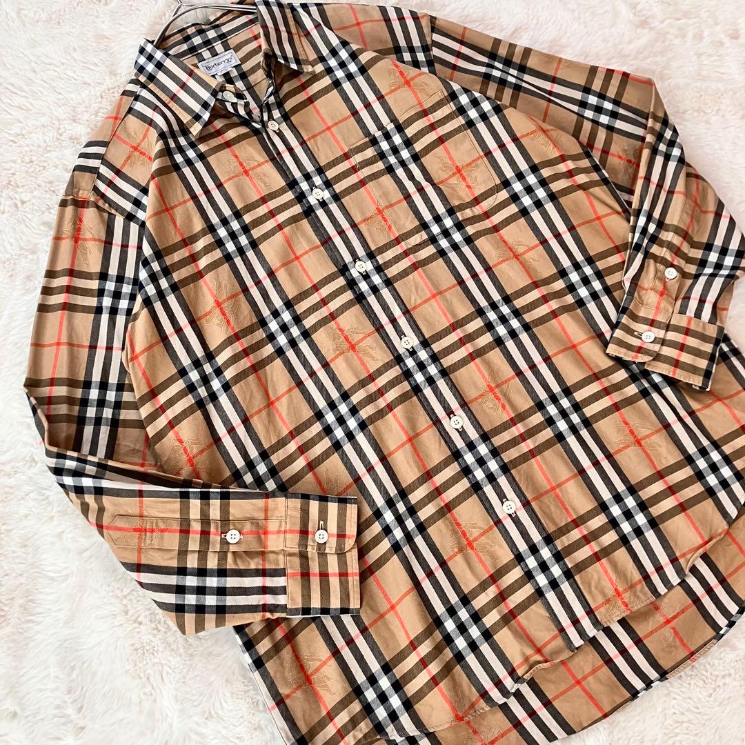 ✨美品✨希少 Burberry バーバリー ノバチェックシャツ シャドーホース