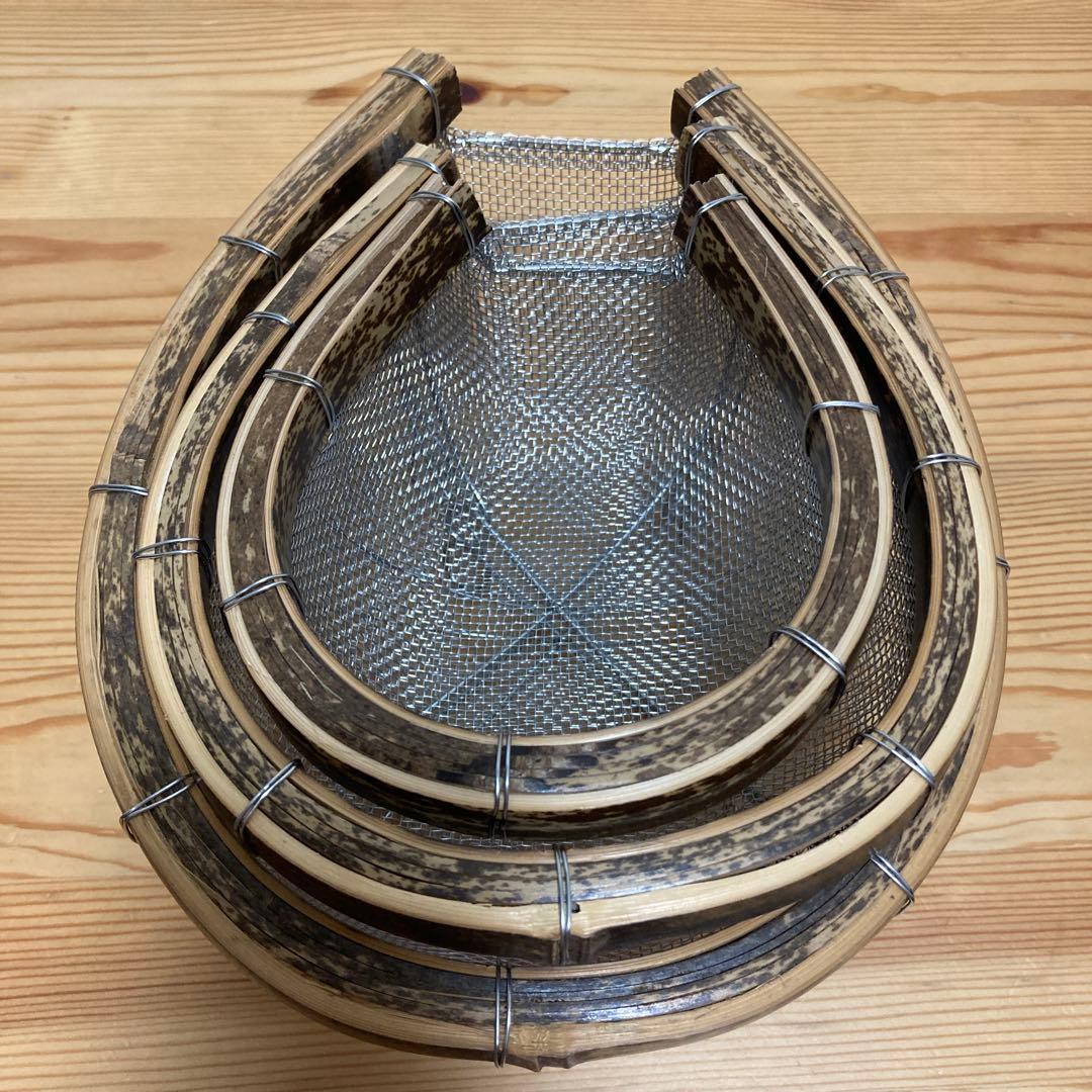 廃盤 虎竹 水切ステンレスざる 竹虎 希少 未使用 3個セット ザル
