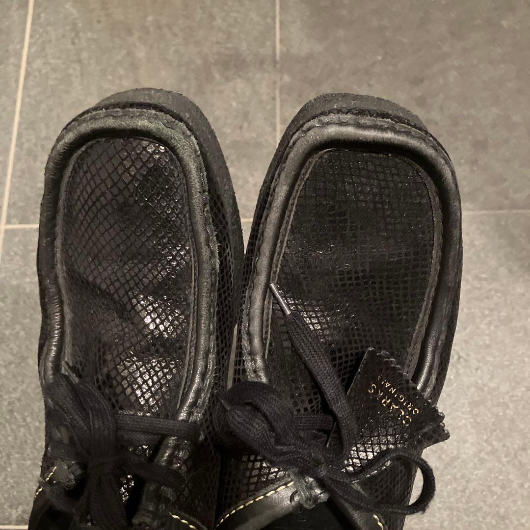 入手困難】ワコマリア×クラークス ワラビー 23ss 蛇柄 クロコダイル