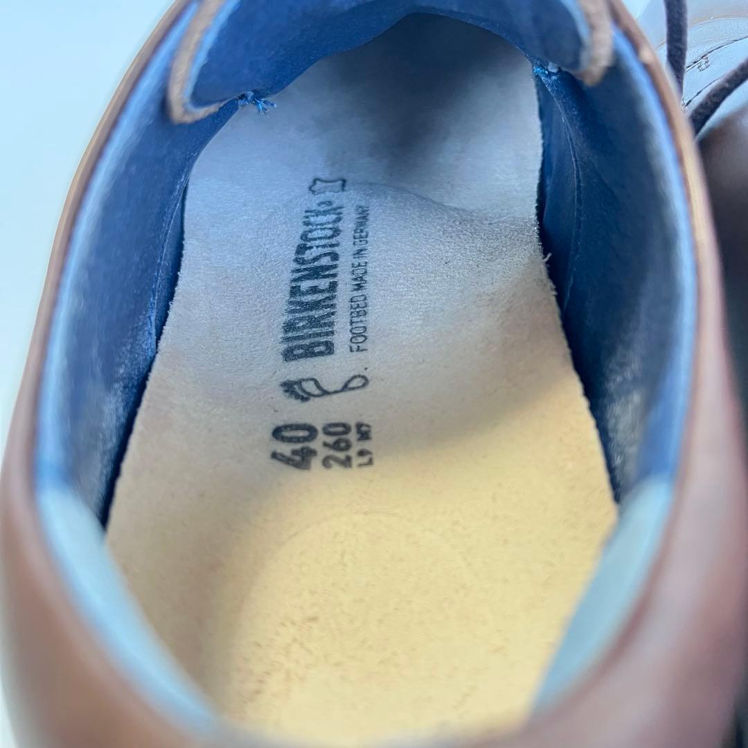 極美品✨ BIRKENSTOCK ダレン プレーントゥ シューズ 26 茶 希少