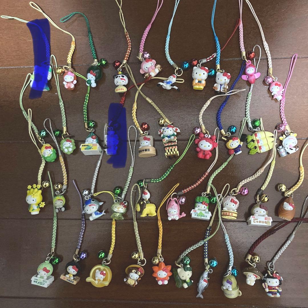 レア ご当地キティ 根付け 40個セット 限定 ご当地キティ 根付け 四国限定 お遍路さんバージョン ストラップ レア