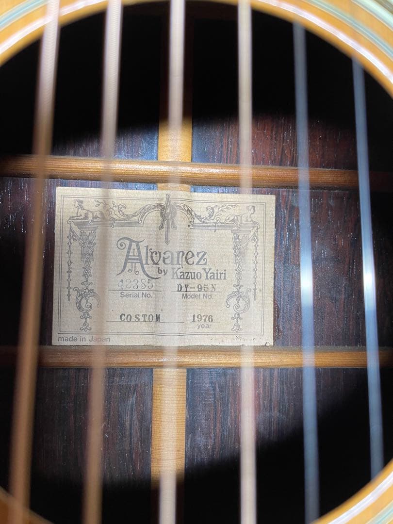 Alvarez K.Yairi DY-95N 希少 1976年製 – ハカランダ