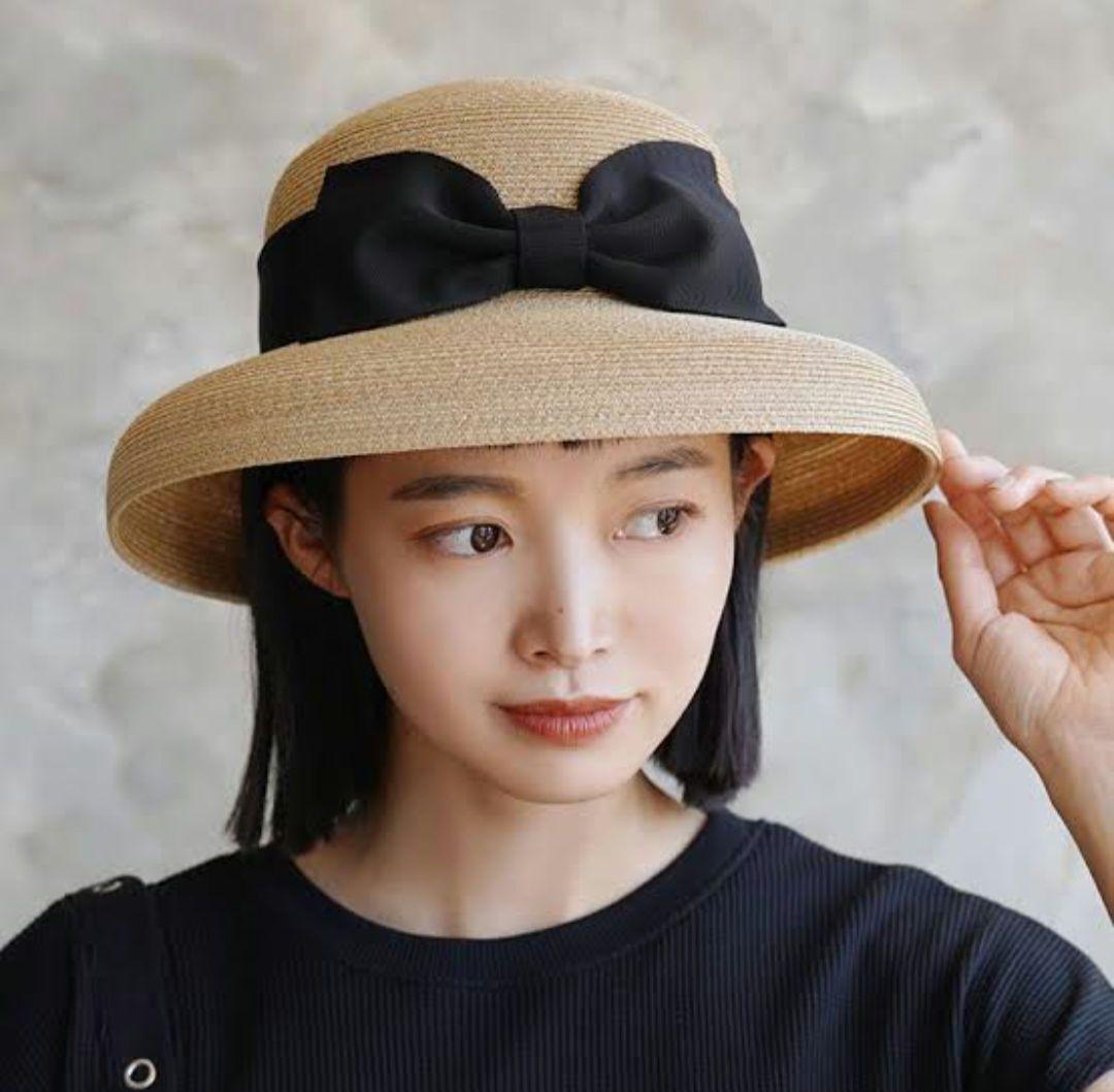 maxim マキシン カサブランカ リボンハット 麦わら帽子 ストローハット