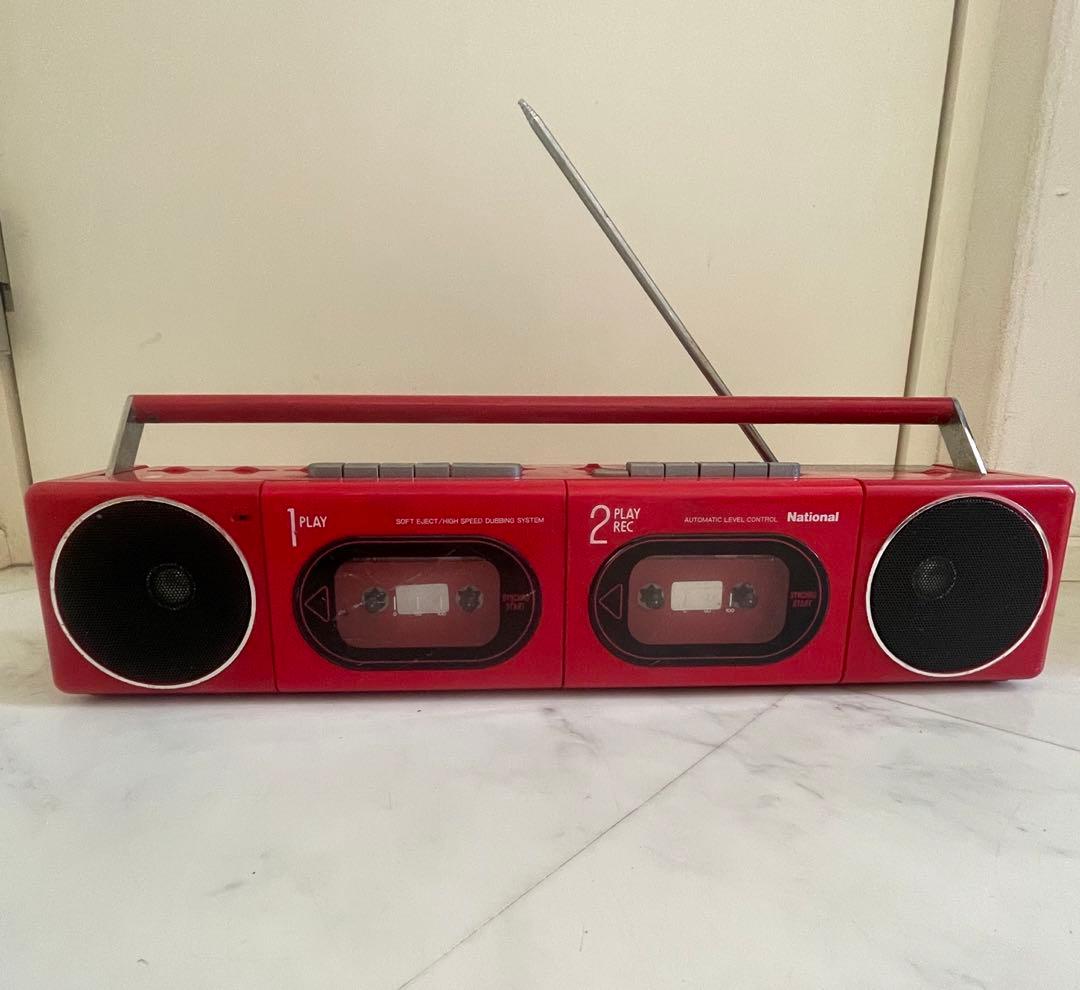 National/ナショナル/ラジカセ/ダブルカセットデッキ/RX-F11 - メルカリ