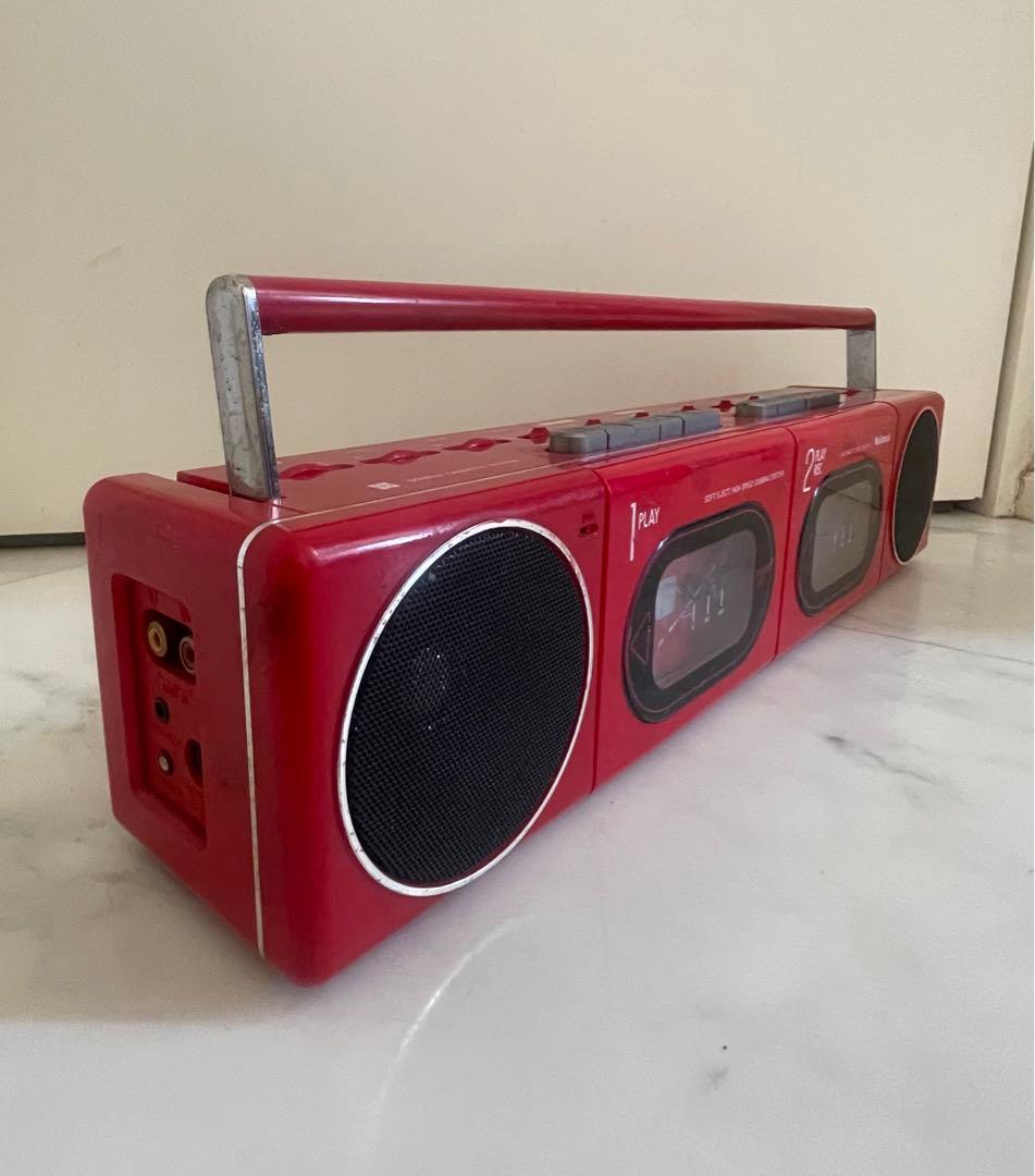 National/ナショナル/ラジカセ/ダブルカセットデッキ/RX-F11 - メルカリ